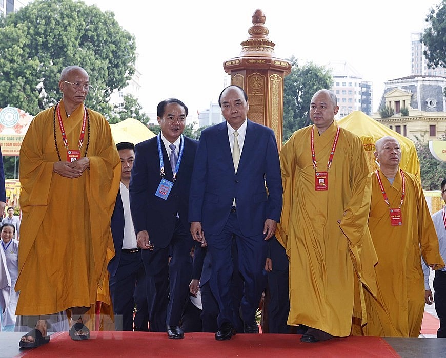 Chủ tịch nước dự lễ khai mạc Đại hội Phật giáo toàn quốc lần thứ 9