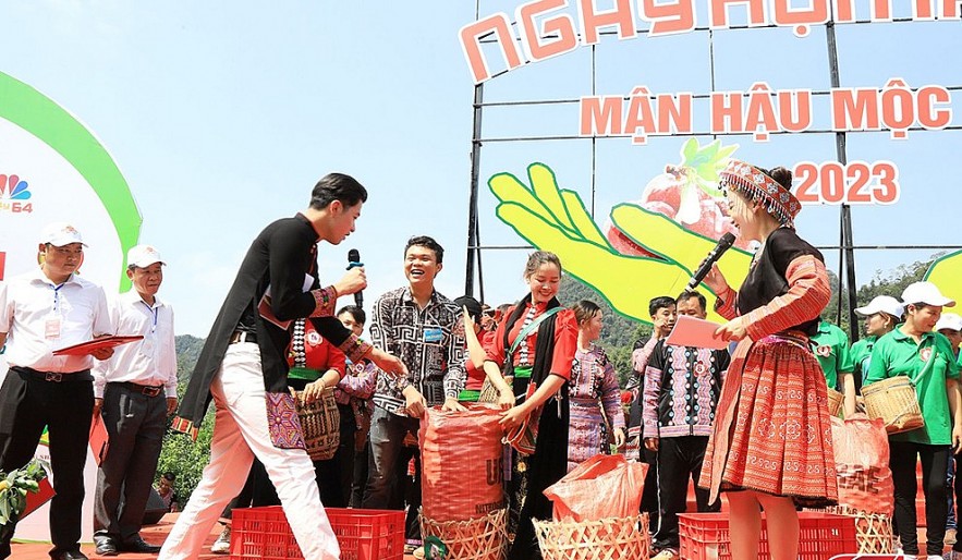 Đặc sắc Ngày hội hái quả Mộc Châu -Tôn vinh giá trị kinh tế du lịch vùng đồng bào dân tộc