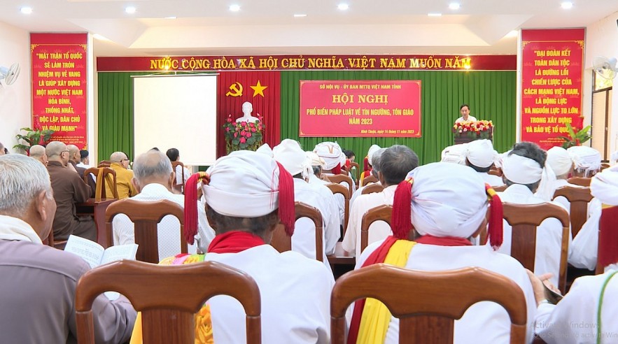 Ninh Thuận: Phổ biến pháp luật tín ngưỡng, tôn giáo