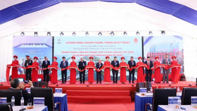 EVN khởi công, khánh thành đồng loạt các dự án, công trình điện chào mừng Đại hội XIV của Đảng