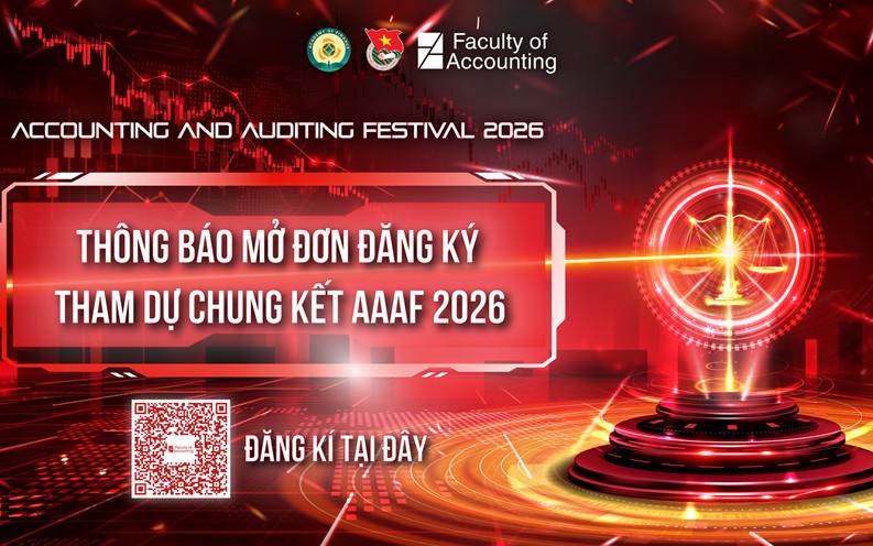 Chính thức mở đơn đăng ký tham dự chung kết Festival Kế toán Kiểm toán 2026